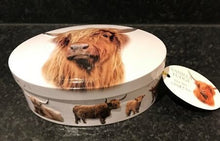 Load image into Gallery viewer, Scottish Fudge, Scottish Candy, Highland Cow Gift, Scotland Candy, Scotland Gift, Scottish Candy Tin, Mom Gift, Dad Gift, Thank You Gift
