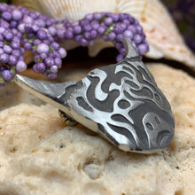 Load image into Gallery viewer, Highland Cow Pin, Scotland Jewelry, Nature Jewelry, Gift for Her, Scotland Cow Brooch, Highland Cow Brooch, Animal Lover, Rancher Gift