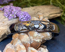 Load image into Gallery viewer, Claddagh Bracelet, Celtic Jewelry, Irish Jewelry, Bridal Jewelry, Heart Jewelry, Girlfriend Gift, Wife Gift, Anniversary Gift, Mom Gift