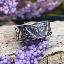 Load image into Gallery viewer, Celtic Triskel Ring, Celtic Ring, Promise Ring, Silver Boho Ring, Irish Ring, Irish Dance Gift, Anniversary Gift, Ireland Ring, Wiccan Ring