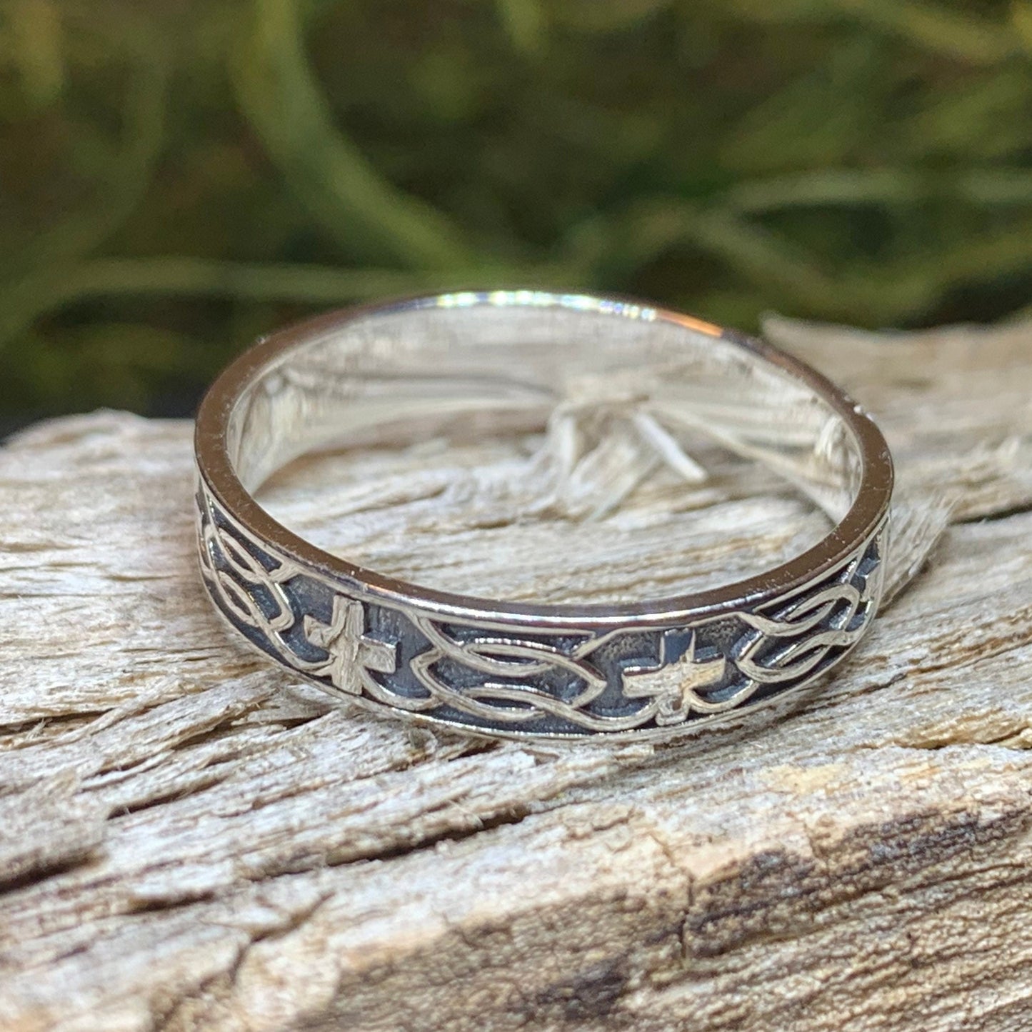 Celtic Cross Ring, Celtic Ring, Promise Ring, Silver Boho Ring, Irish Ring, Irish Dance Gift, Anniversary Gift, Ireland Ring, Wedding Band
