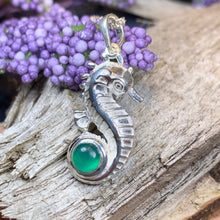 Load image into Gallery viewer, Seahorse Necklace, Surfer Jewelry, Ocean Lover Gift, Sea Animal Jewelry, Nautical Jewelry, Wife Gift, Sea Jewelry, Beach Lover Jewelry