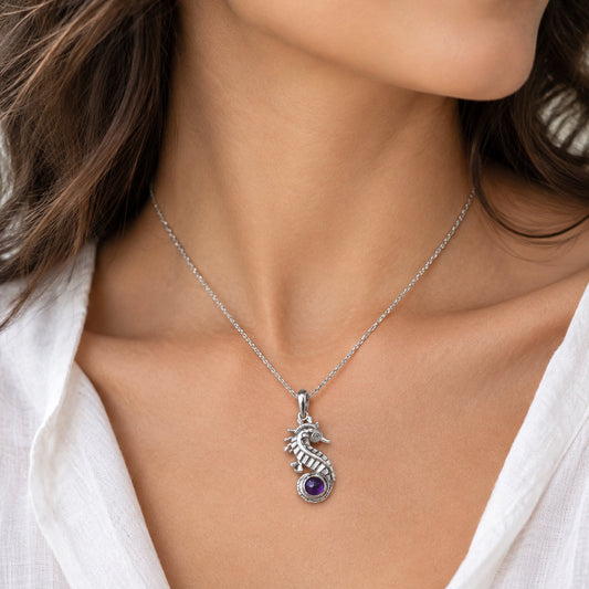 Seasprite Seahorse Necklace — view 5
