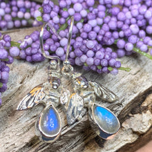 Load image into Gallery viewer, Bee Earrings, Outlander Jewelry, Insect Jewelry, Honey Bee Gift, Mom Gift, Graduation Gift, Nature Jewelry, Inspirational Gift, Sister Gift