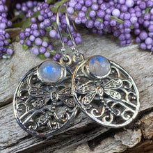 Load image into Gallery viewer, Dragonfly Earrings, Celtic Jewelry, Inspirational Gift, Wiccan Jewelry, Nature Jewelry, Mom Gift, Sister Gift, Best Friend Gift, Wife Gift
