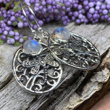 Load image into Gallery viewer, Dragonfly Earrings, Celtic Jewelry, Inspirational Gift, Wiccan Jewelry, Nature Jewelry, Mom Gift, Sister Gift, Best Friend Gift, Wife Gift