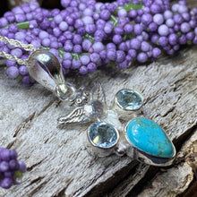 Load image into Gallery viewer, Owl Necklace, Turquoise Jewelry, Bird Pendant, Nature Jewelry, Forest Jewelry, Pagan Jewelry, Owl Lover Gift, Graduation Gift, Mom Gift