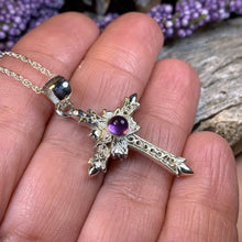 Load image into Gallery viewer, Celtic Cross Necklace, Irish Cross Pendant, Scottish Jewelry, Graduation Gift, Anniversary Gift, First Communion Gift, Religious Jewelry