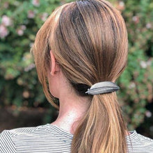 Load image into Gallery viewer, Feather Hair Clip, Celtic Barrette, Bird Jewelry, Pagan Jewelry, Friendship Gift, Wiccan Jewelry, Pewter barrette, Nature Barrette, Mom Gift