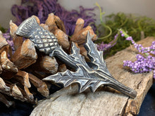 Load image into Gallery viewer, Thistle Kilt Pin, Celtic Jewelry, Scottish Gift for Him, Dad Gift, Graduation Gift, Scotland Gift, Men's Jewelry, Celtic Brooch, Groom Gift
