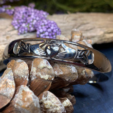 Load image into Gallery viewer, Claddagh Bracelet, Celtic Jewelry, Irish Jewelry, Bridal Jewelry, Heart Jewelry, Girlfriend Gift, Wife Gift, Anniversary Gift, Mom Gift