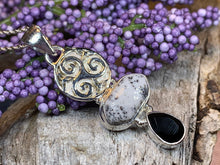 Load image into Gallery viewer, Celtic Spiral Necklace, Celtic Necklace, Irish Jewelry, Triple Spiral Jewelry, Pagan Jewelry, Druid Necklace, Wiccan Jewelry, Scotland Gift