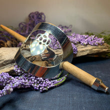 Load image into Gallery viewer, Claddagh Hair Slide, Celtic Barrette, Irish Jewelry, Claddagh Hair Clip, Celtic Bun Holder, Celtic Knot Clip, Shawl Pin, Irish Dance Gift