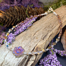 Load image into Gallery viewer, Flower Ankle Bracelet, Crystal Ankle Bracelet, Crystal Anklet, Summer Jewelry, Beach Jewelry, Swarovski Crystal Bracelet, Boho Anklet