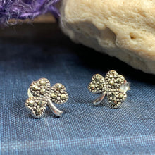 Load image into Gallery viewer, Shamrock Earrings, Celtic Jewelry, Celtic Knot, Clover Jewelry, Anniversary Gift, Irish Jewelry, Graduation Gift, Wife Gift, Girlfriend Gift