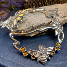Load image into Gallery viewer, Bee Scarf Ring, Scotland Jewelry, Insect Jewelry, Nature Jewelry, Celtic Jewelry, Mom Gift, Wife Gift, Sister Gift, Friendship Gift
