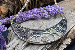 Celtic Horse Necklace, Celtic Jewelry, Epona Necklace, Equestrian Jewelry, Ireland Jewelry, Epona Horse Necklace, Goddess Jewelry, Moonstone