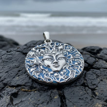 Load image into Gallery viewer, Sea Goddess Necklace, Goddess Pendant, Celtic Jewelry, Ocean Jewelry, Anniversary Gift, Wiccan Jewelry, Pagan Jewelry, Beach Jewelry, Shell