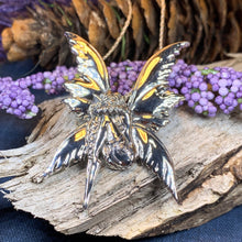 Load image into Gallery viewer, Fairy Necklace, Celtic Jewelry, Elven Jewelry, Butterfly Necklace, Anniversary Gift, Irish Jewelry, Pixie Jewelry, Wife Gift, Fantasy Gift