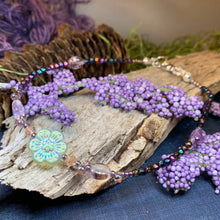 Load image into Gallery viewer, Flower Ankle Bracelet, Crystal Ankle Bracelet, Crystal Anklet, Summer Jewelry, Beach Jewelry, Swarovski Crystal Bracelet, Boho Anklet