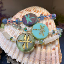 Load image into Gallery viewer, Dragonfly Ankle Bracelet, Crystal Ankle Bracelet, Crystal Anklet, Summer Jewelry, Beach Jewelry, Swarovski Crystal Bracelet, Boho Anklet