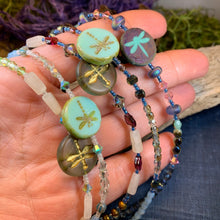 Load image into Gallery viewer, Dragonfly Ankle Bracelet, Crystal Ankle Bracelet, Crystal Anklet, Summer Jewelry, Beach Jewelry, Swarovski Crystal Bracelet, Boho Anklet