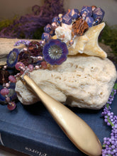 Load image into Gallery viewer, Gibson Girl Long Necklace, Hand Knotted Necklace, Handmade Mala Necklace, Boho Necklace, Yoga Jewelry, Art Deco Necklace, Mom Gift