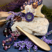 Load image into Gallery viewer, Gibson Girl Long Necklace, Hand Knotted Necklace, Handmade Mala Necklace, Boho Necklace, Yoga Jewelry, Art Deco Necklace, Mom Gift