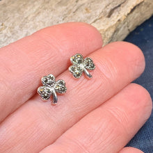 Load image into Gallery viewer, Shamrock Earrings, Celtic Jewelry, Celtic Knot, Clover Jewelry, Anniversary Gift, Irish Jewelry, Graduation Gift, Wife Gift, Girlfriend Gift