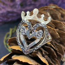 Load image into Gallery viewer, Luckenbooth Ring, Outlander Jewelry, Thistle Ring, Scotland Jewelry, Bridal Jewelry, Vintage Ring, Heart Ring, Promise Ring, Wife Gift
