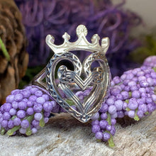 Load image into Gallery viewer, Luckenbooth Ring, Outlander Jewelry, Thistle Ring, Scotland Jewelry, Bridal Jewelry, Vintage Ring, Heart Ring, Promise Ring, Wife Gift