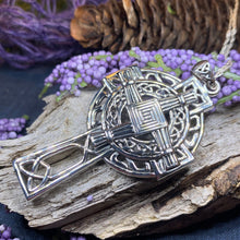 Load image into Gallery viewer, Saint Brigid's Cross, Celtic Cross Necklace, Irish Jewelry, Anniversary Gift, Religious Jewelry, Wiccan Jewelry, St. Bridget's Cross
