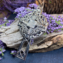Load image into Gallery viewer, Saint Brigid's Cross, Celtic Cross Necklace, Irish Jewelry, Anniversary Gift, Religious Jewelry, Wiccan Jewelry, St. Bridget's Cross
