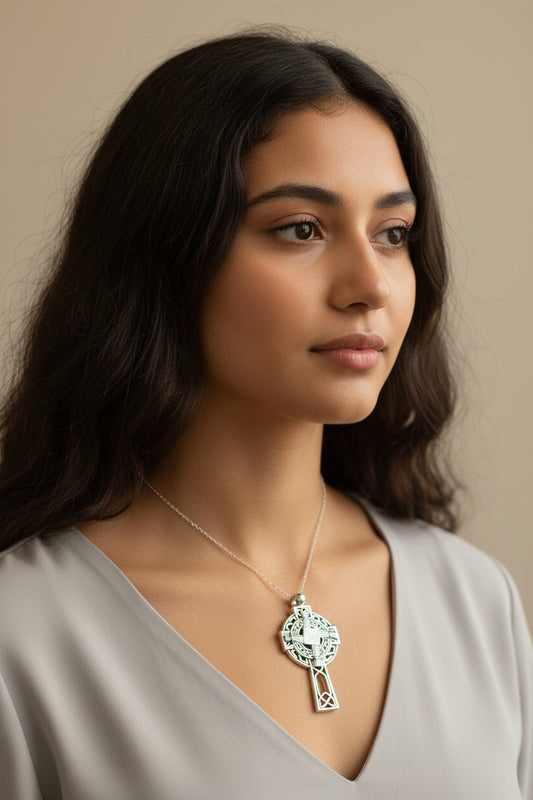 Saint Brigid's Cross, Celtic Cross Necklace, Irish Jewelry, Anniversary Gift, Religious Jewelry, Wiccan Jewelry, St. Bridget's Cross