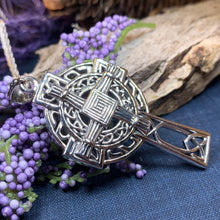 Load image into Gallery viewer, Saint Brigid's Cross, Celtic Cross Necklace, Irish Jewelry, Anniversary Gift, Religious Jewelry, Wiccan Jewelry, St. Bridget's Cross