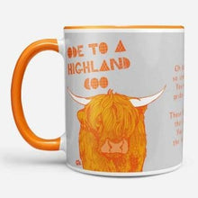 Load image into Gallery viewer, Highland Cow Mug, Scotland Gift, Scottish Mug, Ceramic Mug, Cow Lover Gift, Outlander Gift, Coffee Mug Gift, Mom Gift, Dad Gift, Wife Gift