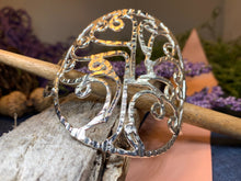 Load image into Gallery viewer, Tree of Life Hair Slide, Celtic Hair Barrette, Hair Jewelry, Shawl Pin, Celtic Tree, Celtic Barrette, Mom Gift, Friendship Gift