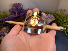 Load image into Gallery viewer, Claddagh Hair Slide, Celtic Barrette, Irish Jewelry, Claddagh Hair Clip, Celtic Bun Holder, Celtic Knot Clip, Shawl Pin, Irish Dance Gift