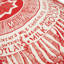 Load image into Gallery viewer, Tunnock's Tea Cake Apron, Scotland Gift, Scottish Food Apron, Scottish Candy, Outlander Gift, Scots Tea Cake Gift, Mom Gift, Sister Gift