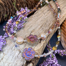 Load image into Gallery viewer, Flower Ankle Bracelet, Crystal Ankle Bracelet, Crystal Anklet, Summer Jewelry, Beach Jewelry, Swarovski Crystal Bracelet, Boho Anklet