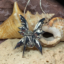 Load image into Gallery viewer, Fairy Necklace, Celtic Jewelry, Elven Jewelry, Butterfly Necklace, Anniversary Gift, Irish Jewelry, Pixie Jewelry, Wife Gift, Fantasy Gift