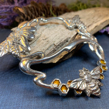 Load image into Gallery viewer, Bee Scarf Ring, Scotland Jewelry, Insect Jewelry, Nature Jewelry, Celtic Jewelry, Mom Gift, Wife Gift, Sister Gift, Friendship Gift