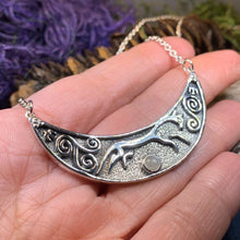 Load image into Gallery viewer, Celtic Horse Necklace, Celtic Jewelry, Epona Necklace, Equestrian Jewelry, Ireland Jewelry, Epona Horse Necklace, Goddess Jewelry, Moonstone