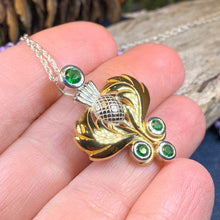 Load image into Gallery viewer, Thistle Necklace, Scotland Jewelry, Outlander Gift, Celtic Jewelry, Bridal Jewelry, Anniversary Gift, Wiccan Jewelry, Outlander Jewelry
