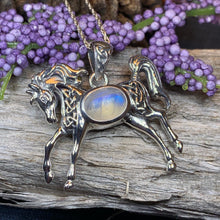 Load image into Gallery viewer, Horse Necklace, Celtic Jewelry, Equestrian Jewelry, Animal Jewelry, Nature Jewelry, Gift for Her, Ireland Jewelry, Celtic Knot Necklace