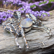 Load image into Gallery viewer, Horse Necklace, Celtic Jewelry, Equestrian Jewelry, Animal Jewelry, Nature Jewelry, Gift for Her, Ireland Jewelry, Celtic Knot Necklace