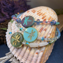 Load image into Gallery viewer, Dragonfly Ankle Bracelet, Crystal Ankle Bracelet, Crystal Anklet, Summer Jewelry, Beach Jewelry, Swarovski Crystal Bracelet, Boho Anklet