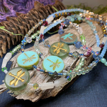 Load image into Gallery viewer, Dragonfly Ankle Bracelet, Crystal Ankle Bracelet, Crystal Anklet, Summer Jewelry, Beach Jewelry, Swarovski Crystal Bracelet, Boho Anklet