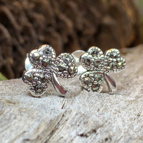 Load image into Gallery viewer, Shamrock Earrings, Celtic Jewelry, Celtic Knot, Clover Jewelry, Anniversary Gift, Irish Jewelry, Graduation Gift, Wife Gift, Girlfriend Gift