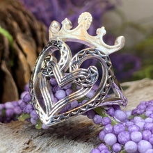 Load image into Gallery viewer, Luckenbooth Ring, Outlander Jewelry, Thistle Ring, Scotland Jewelry, Bridal Jewelry, Vintage Ring, Heart Ring, Promise Ring, Wife Gift